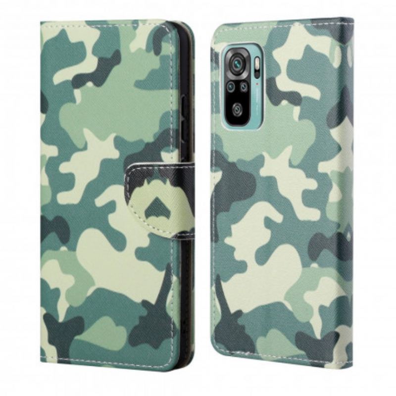 Capa Folio Para Xiaomi Redmi 10 Camuflar
