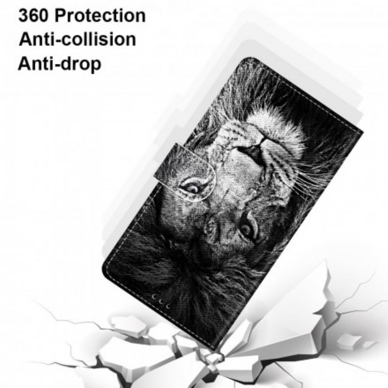 Capa Folio Para Xiaomi Redmi 10 Felino