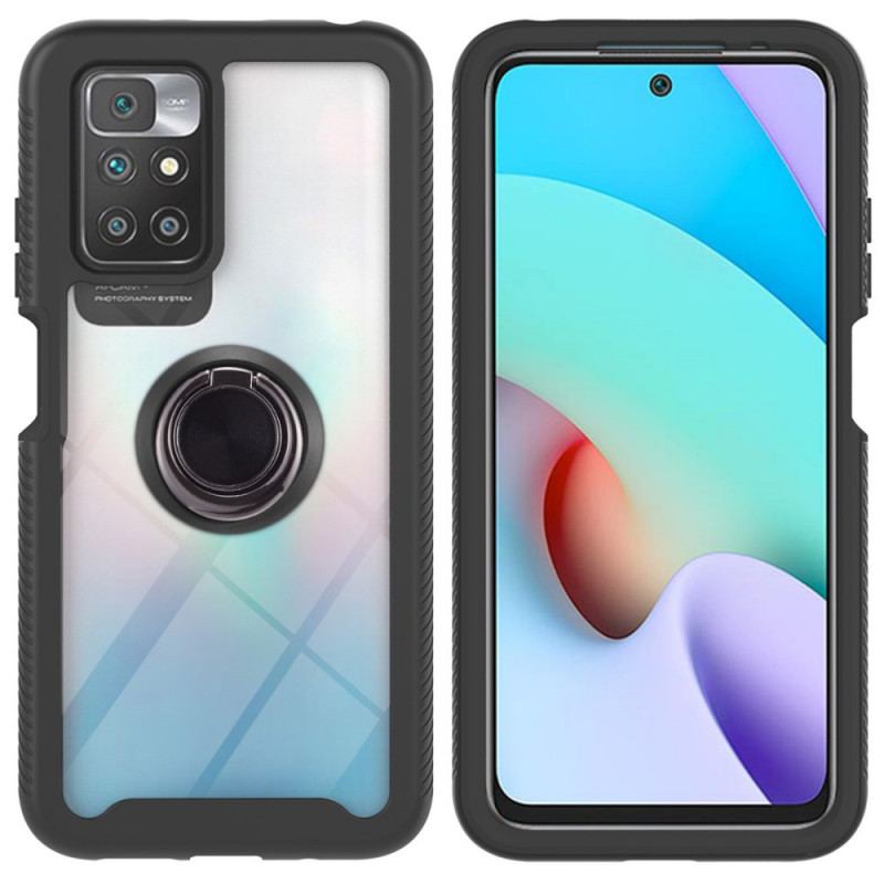 Capa Para Xiaomi Redmi 10 Contorno Híbrido Colorido Com Anel