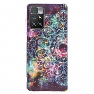 Capa Para Xiaomi Redmi 10 Mandala Colorida Fluorescente