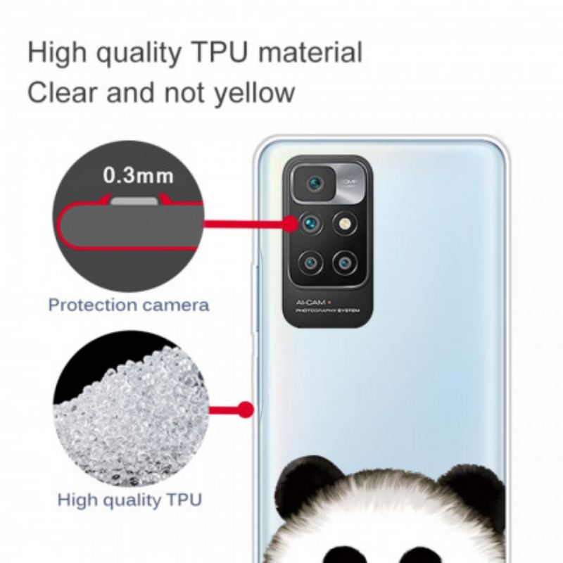 Capa Para Xiaomi Redmi 10 Panda Sem Costura