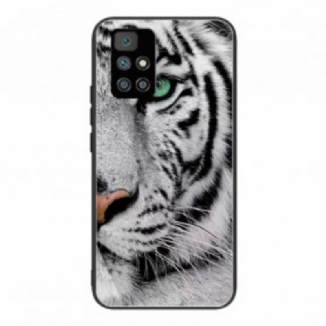Capa Para Xiaomi Redmi 10 Vidro Temperado Tigre
