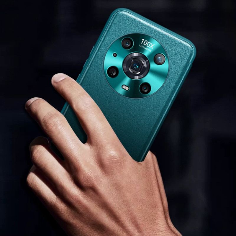 Capa De Celular Para Honor Magic 4 Pro Couro Sintético