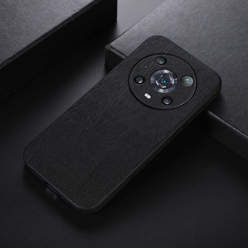 Capa De Celular Para Honor Magic 4 Pro Estilo Couro Efeito Madeira