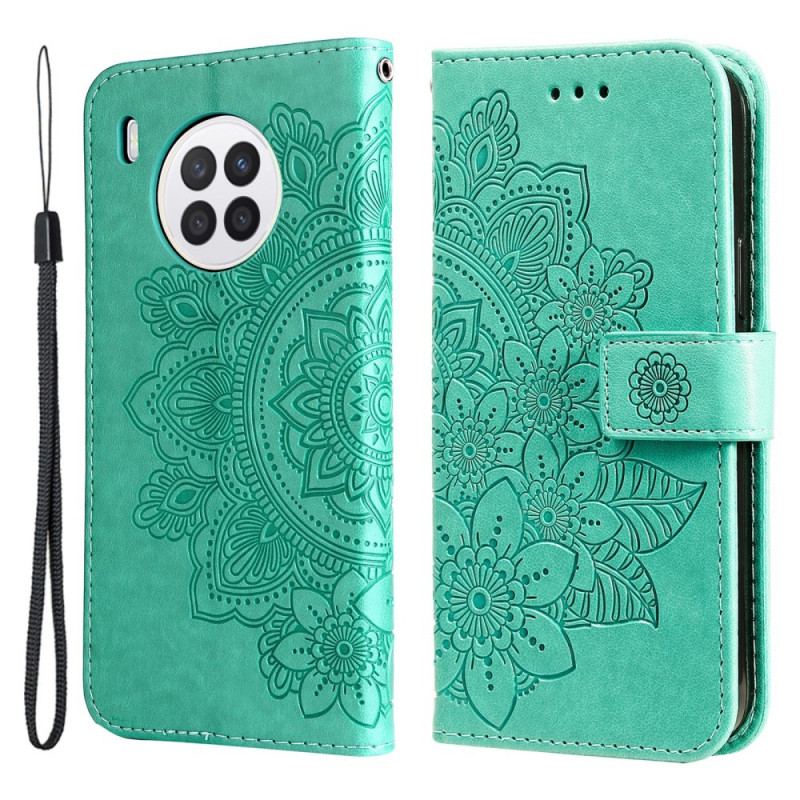 Capa Flip Para Honor 50 Lite Mandala