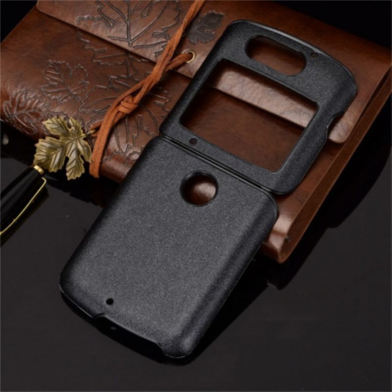 Capa Para Motorola Razr 5G Couro Sintético Lixado