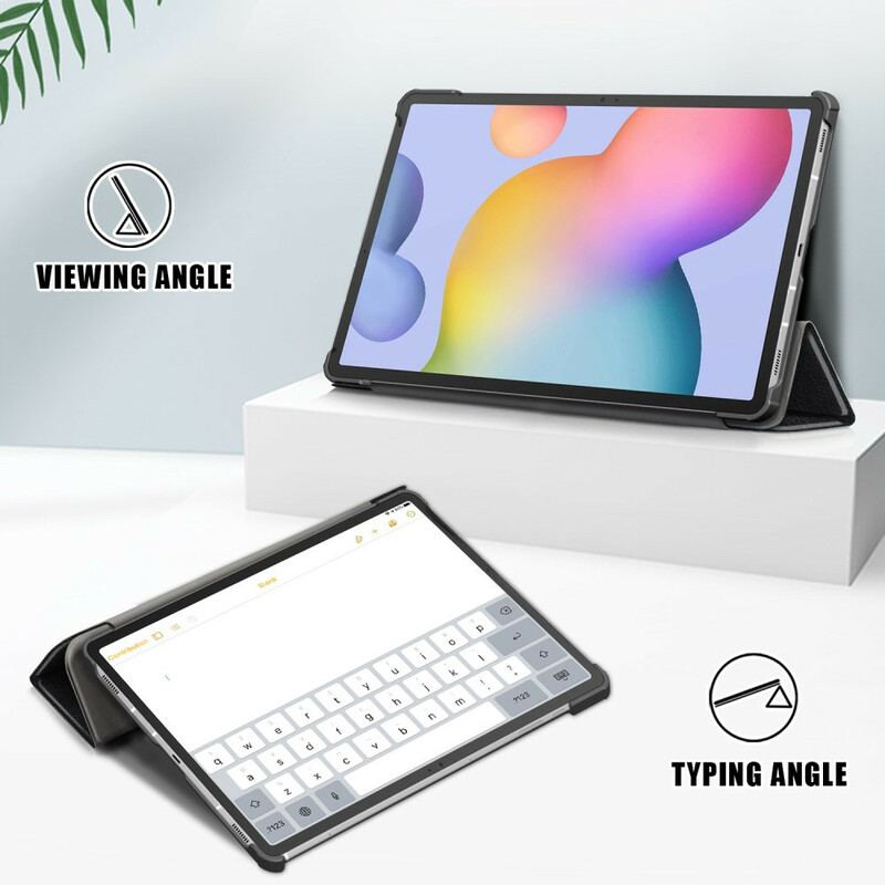 Capa De Celular Para Samsung Galaxy Tab S7 FE Dobra Tripla Reforçada