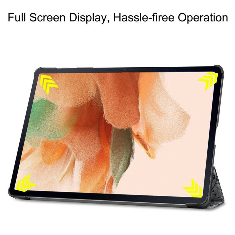 Capa De Celular Para Samsung Galaxy Tab S7 FE Suporte Para Caneta Torre Eiffel