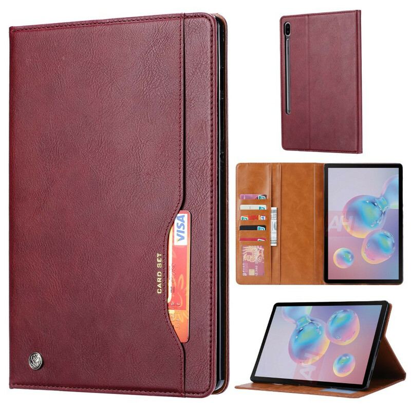 Capa Para Samsung Galaxy Tab S7 FE Conjunto De Cartas