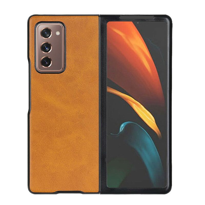Capa De Celular Para Samsung Galaxy Z Fold 2 Couro Falso Premium
