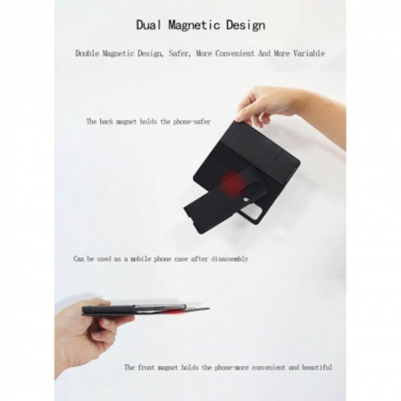 Capa De Celular Para Samsung Galaxy Z Fold 2 Flip Couro Genuíno Preto