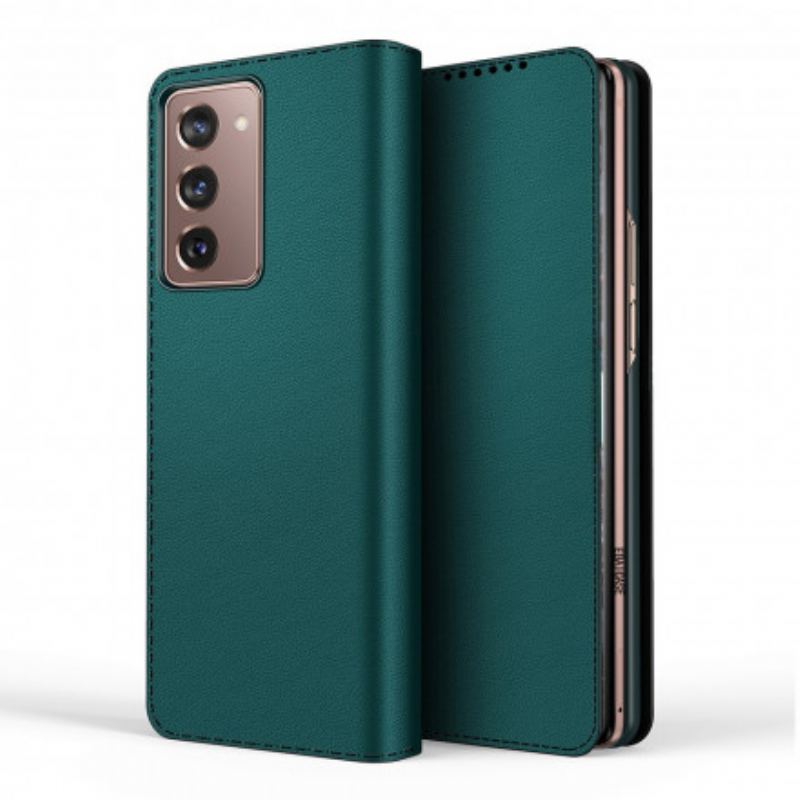 Capa De Celular Para Samsung Galaxy Z Fold 2 Flip Couro Legitimo