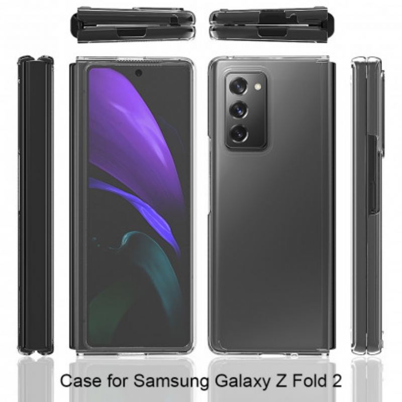 Capa Para Samsung Galaxy Z Fold 2 Híbrido Transparente