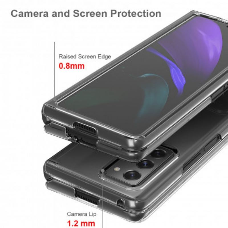 Capa Para Samsung Galaxy Z Fold 2 Híbrido Transparente