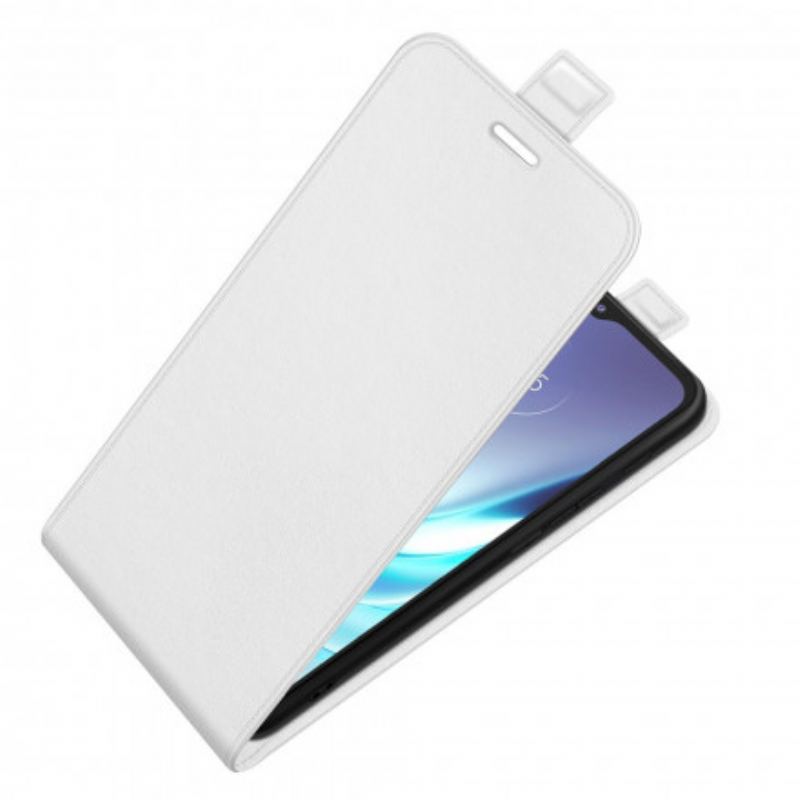 Capa De Couro Para Moto G50 Flip Efeito De Couro Com Aba Vertical