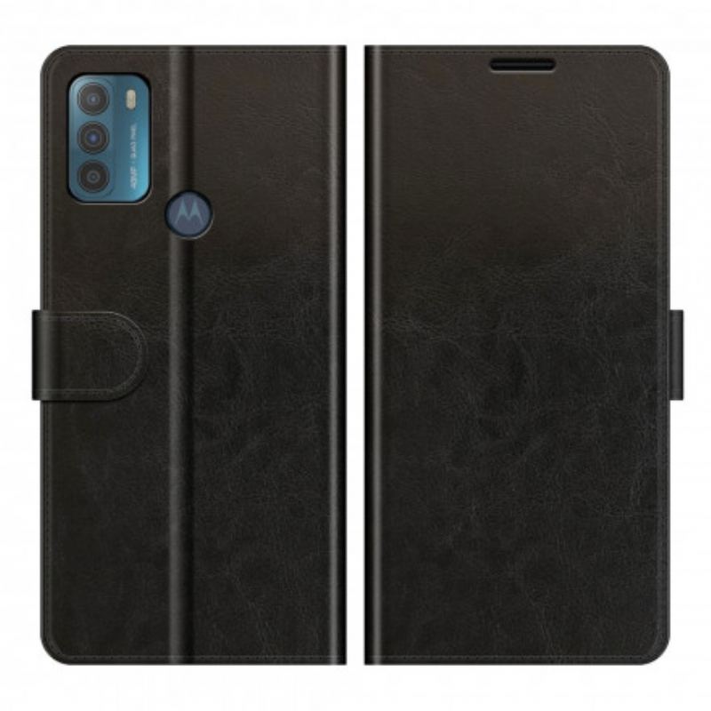 Capa Folio Para Moto G50 Efeito Couro Designer