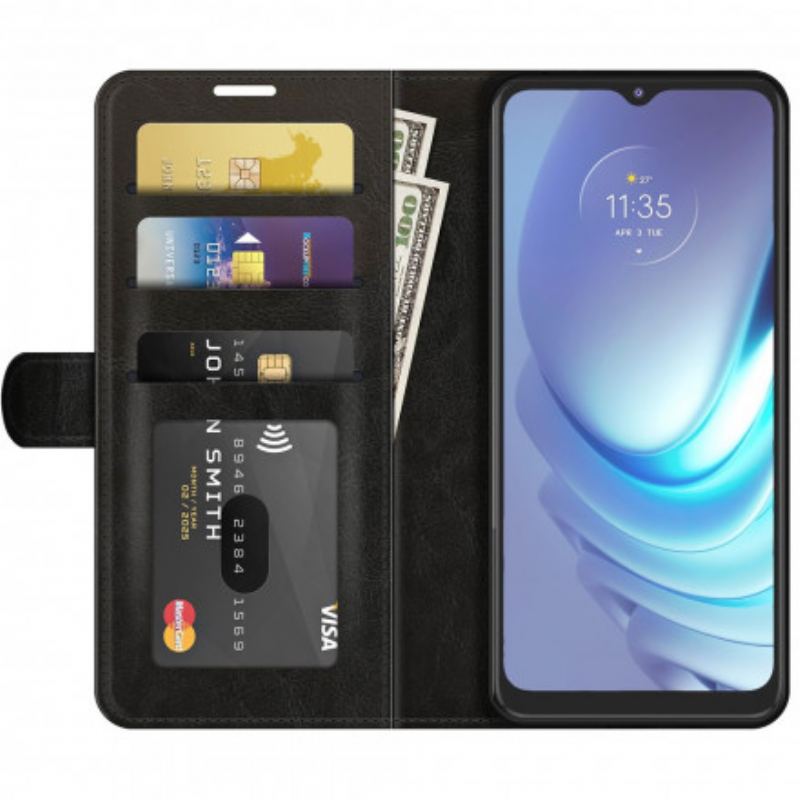 Capa Folio Para Moto G50 Efeito Couro Designer