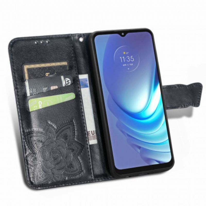 Capa Folio Para Moto G50 Meia Borboleta