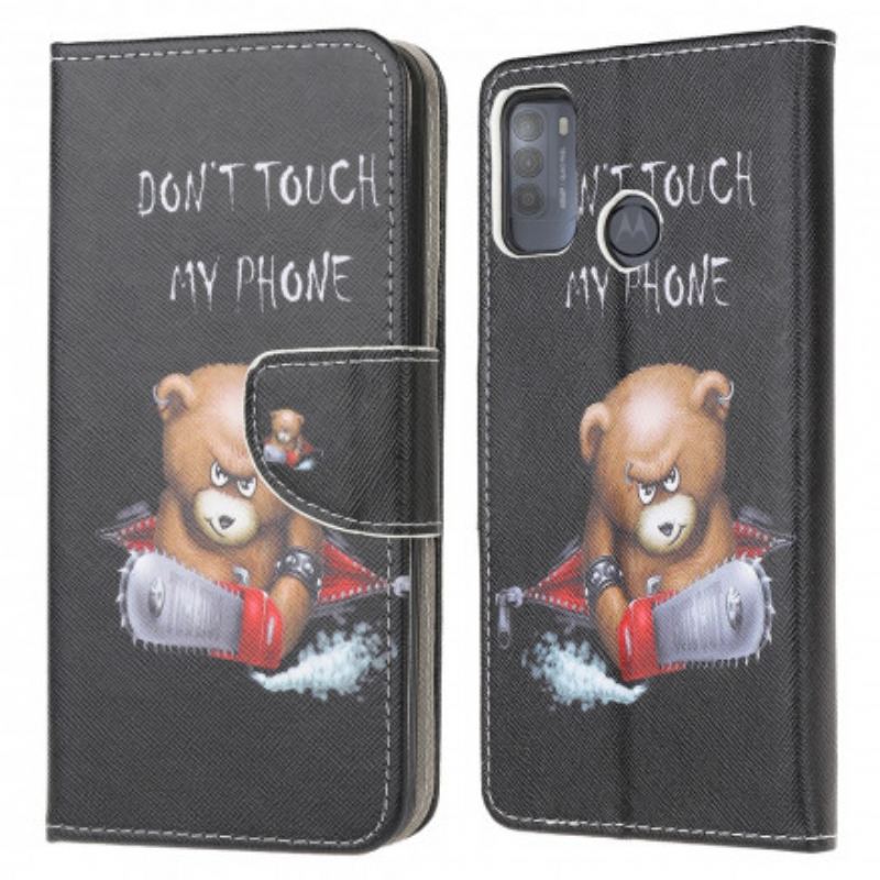 Capa Folio Para Moto G50 Urso Perigoso