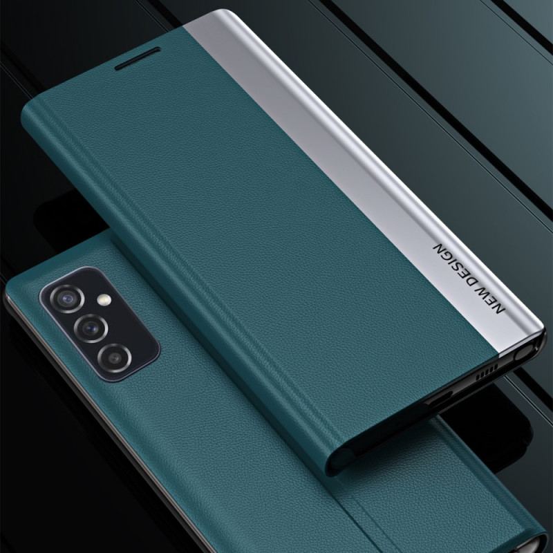 Capa De Celular Para Samsung Galaxy M52 5G Flip Fecho Magnético De Couro Sintético De Lichia