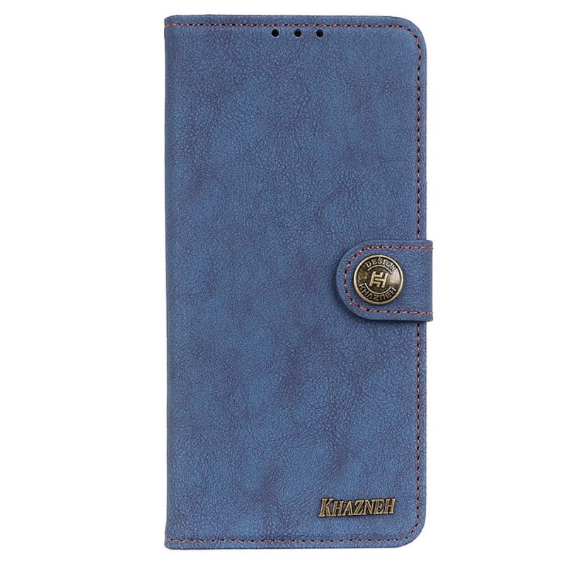 Capa De Couro Para Samsung Galaxy M52 5G Couro Dividido Retrô Khazneh