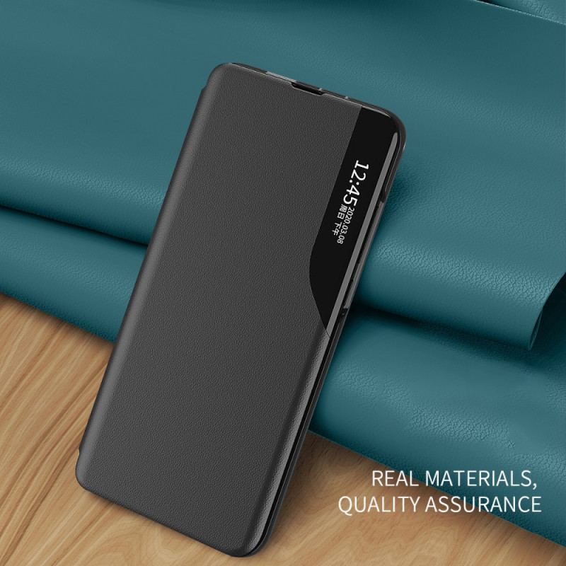 Capa De Couro Para Samsung Galaxy M52 5G Couro Sintético Com Tela Integrada