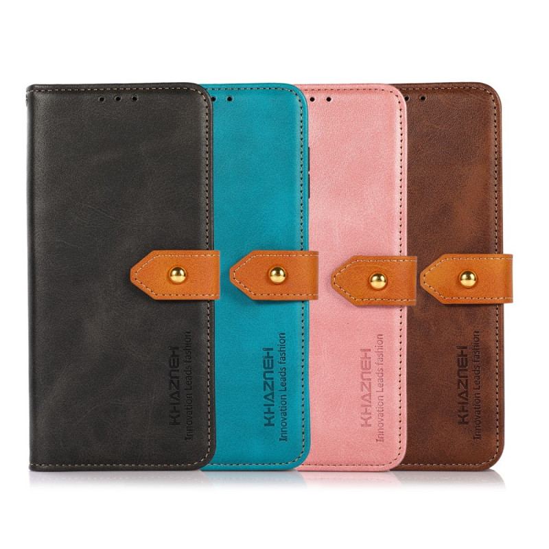 Capa Em Pele Para Samsung Galaxy M52 5G Com Alça Khazneh