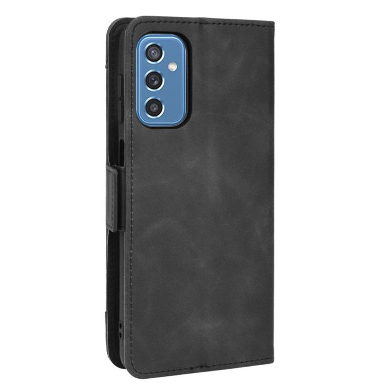 Capa Em Pele Para Samsung Galaxy M52 5G Titular Do Cartão Frontal
