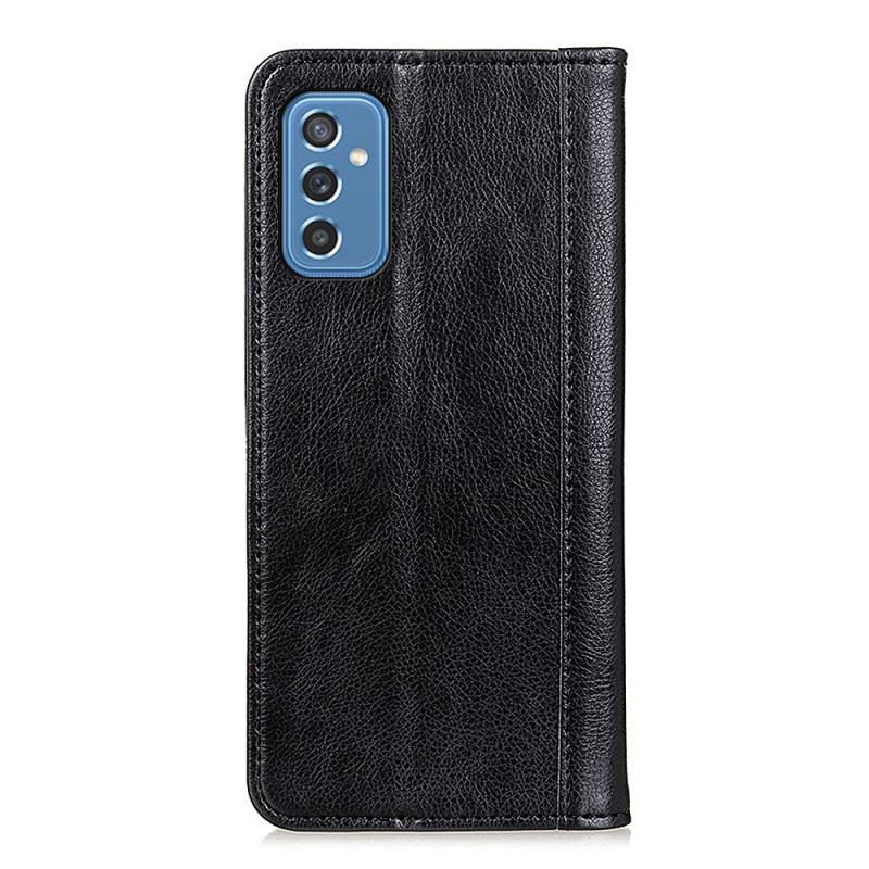 Capa Flip Para Samsung Galaxy M52 5G Couro Trançado