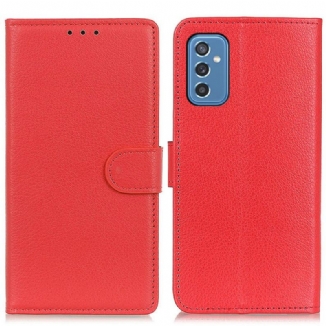 Capa Folio Para Samsung Galaxy M52 5G Textura Lichia