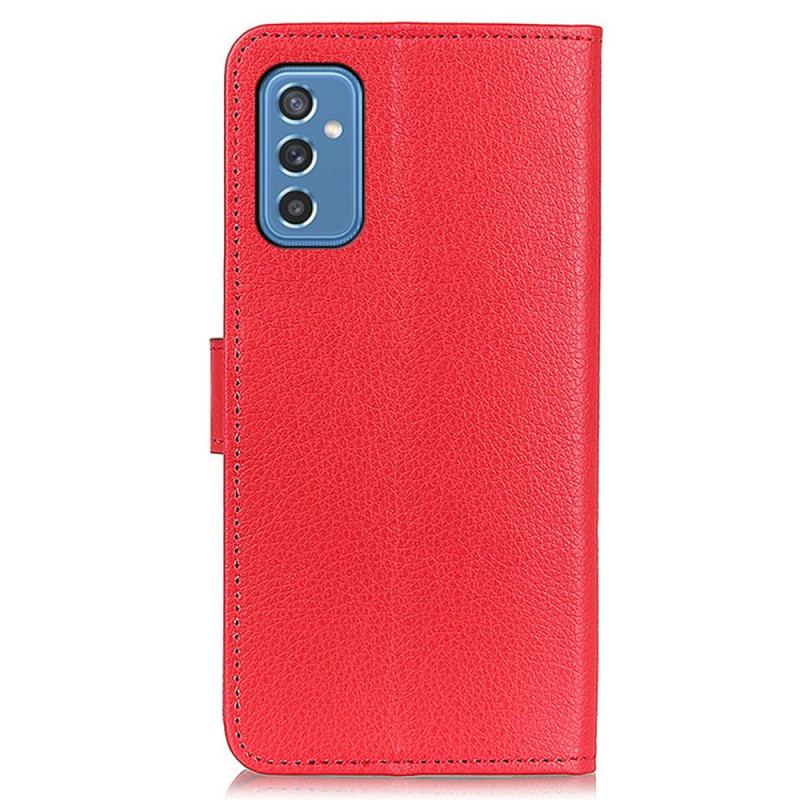 Capa Folio Para Samsung Galaxy M52 5G Textura Lichia