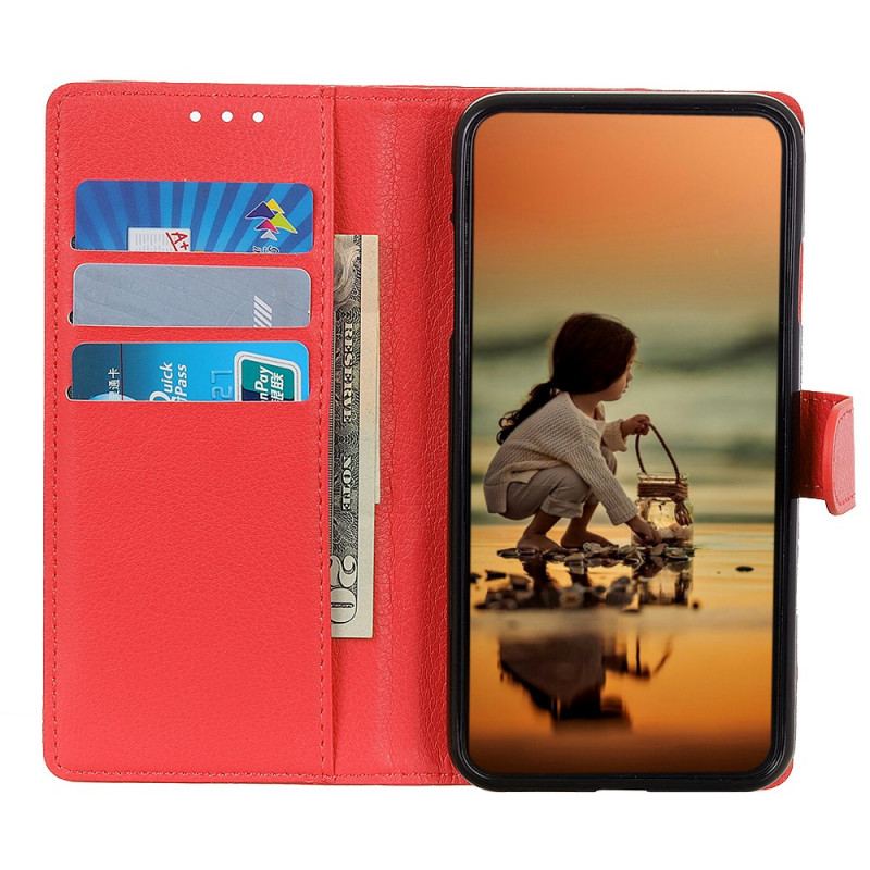 Capa Folio Para Samsung Galaxy M52 5G Textura Lichia