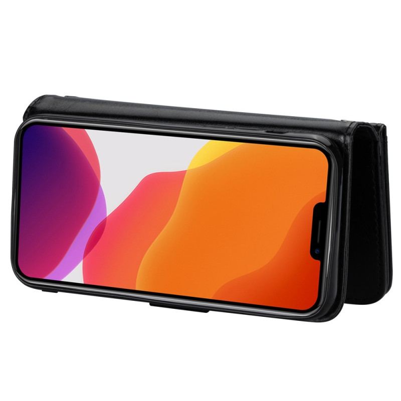Capa Capa De Couro Para iPhone 14 Titular Destacável Para 9 Cartões