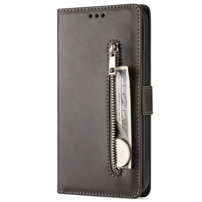 Capa Em Pele Para iPhone 14 De Cordão Porta-moedas Cordão
