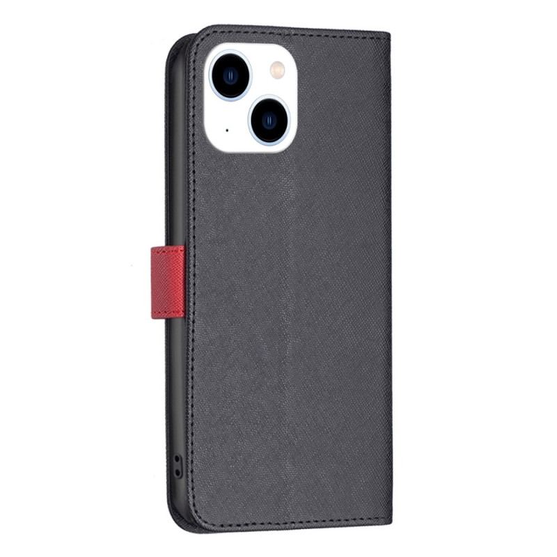 Capa Flip Para iPhone 14 Cor Binfen De Dois Tons