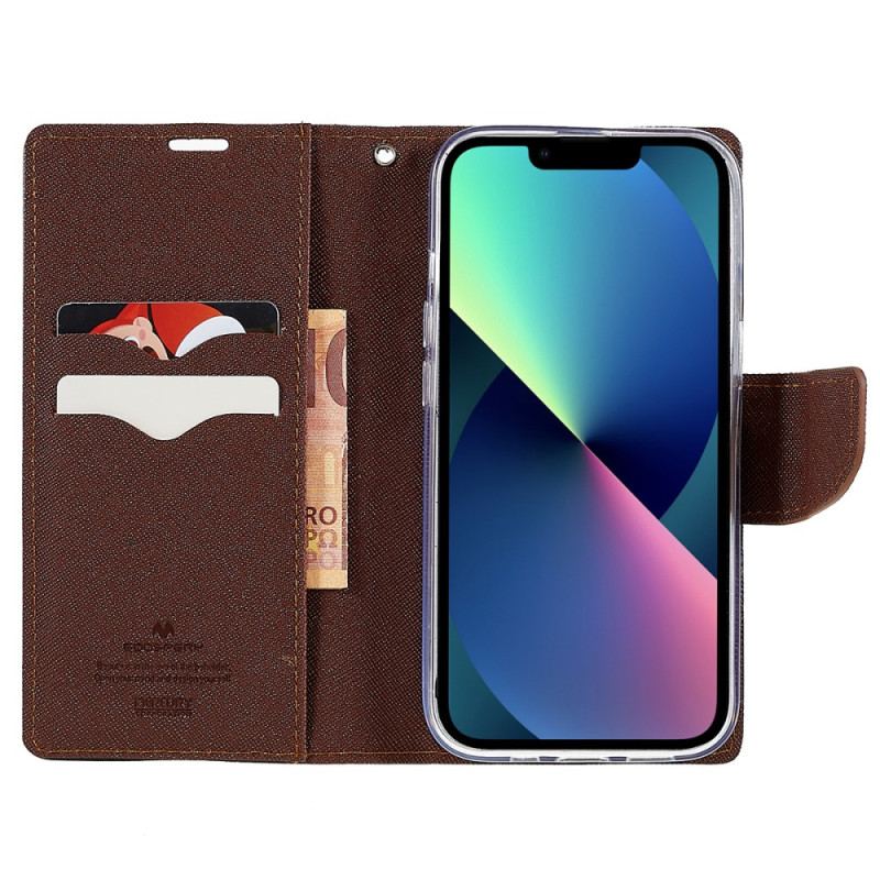 Capa Flip Para iPhone 14 Mercury Goospery De Dois Tons