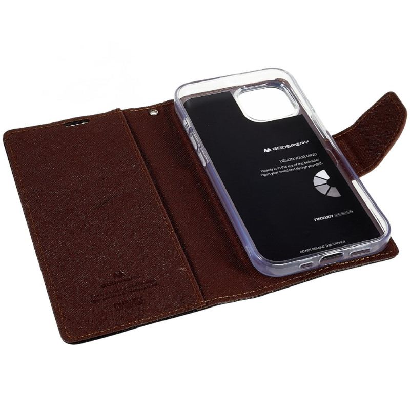 Capa Flip Para iPhone 14 Mercury Goospery De Dois Tons