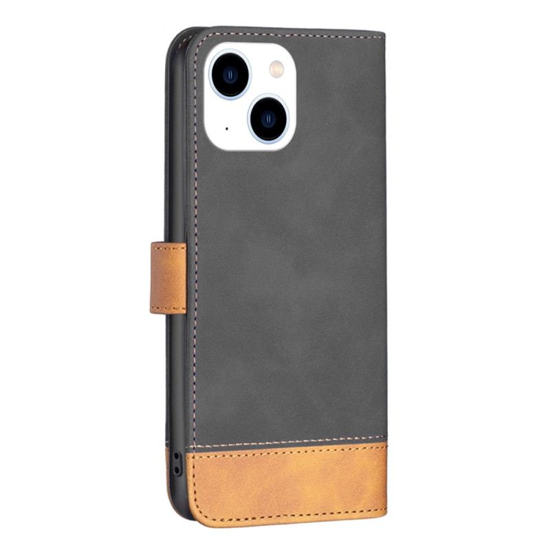 Capa Folio Para iPhone 14 Cor Binfen De Dois Tons