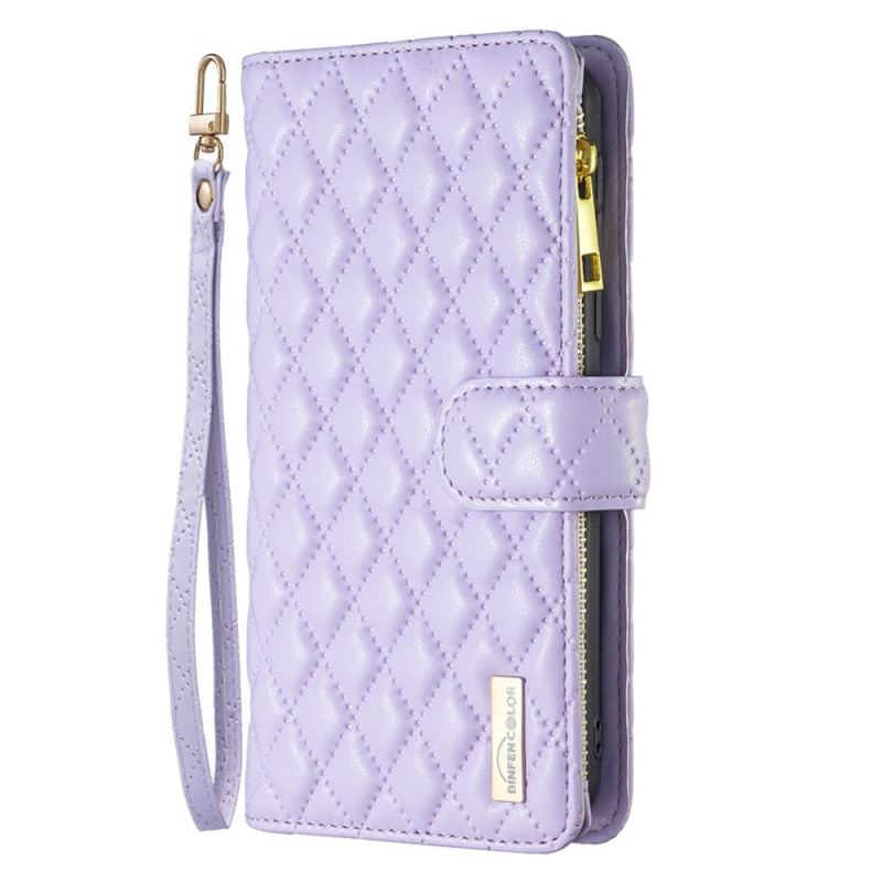 Capa Folio Para iPhone 14 Estilo De Cor Binfen Acolchoado