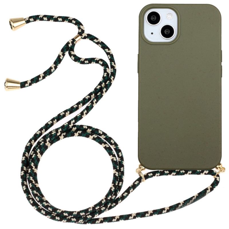 Capa Para iPhone 14 De celular Cordão De Palha De Trigo