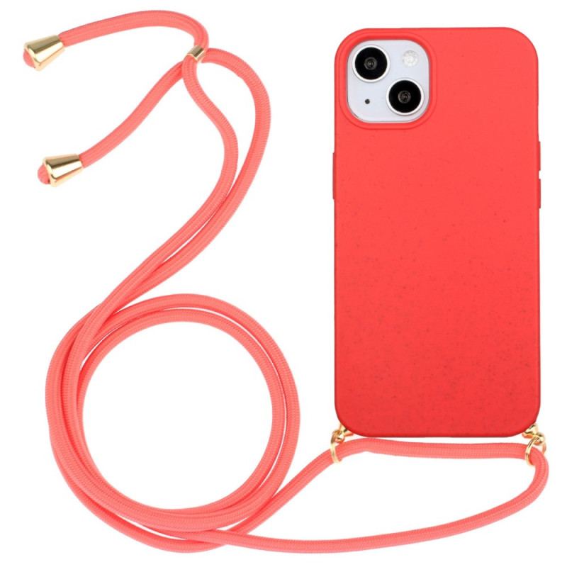 Capa Para iPhone 14 De celular Cordão De Palha De Trigo