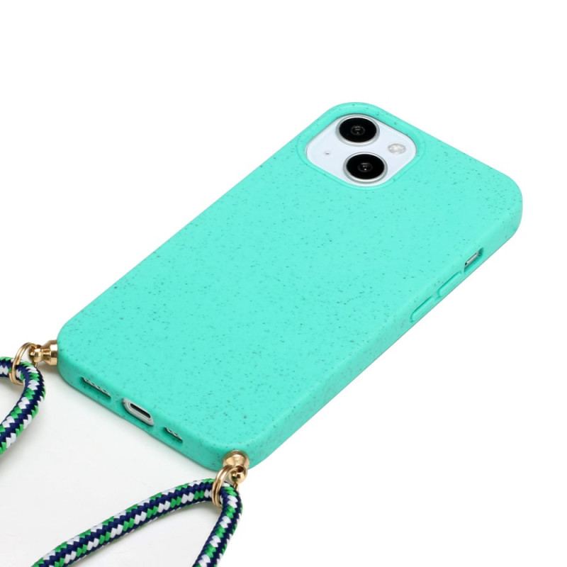 Capa Para iPhone 14 De celular Cordão De Palha De Trigo