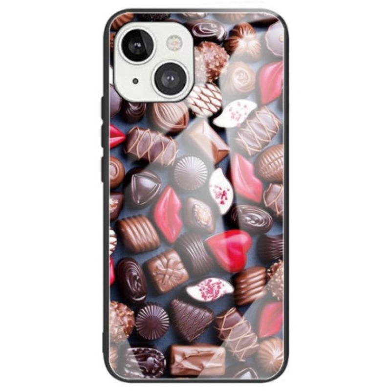 Capa Para iPhone 14 Chocolates De Vidro Temperado
