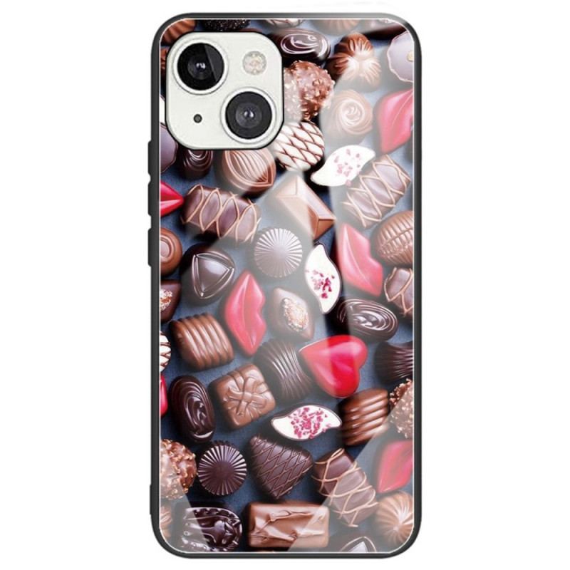 Capa Para iPhone 14 Chocolates De Vidro Temperado