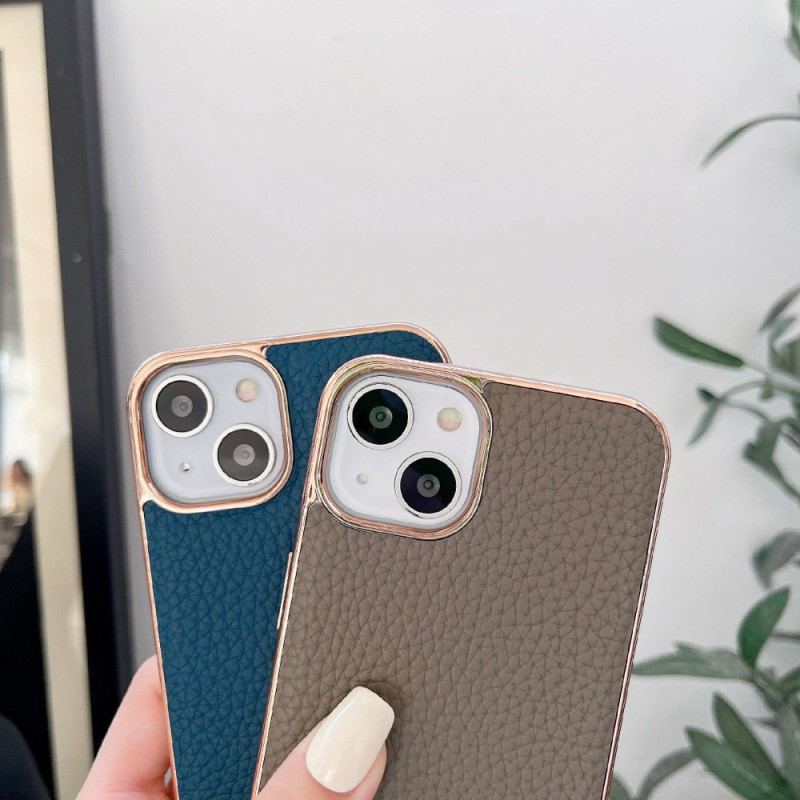 Capa Para iPhone 14 Couro Genuíno Série Star