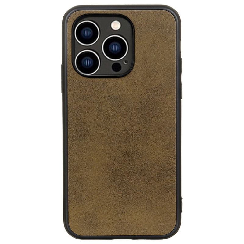 Capa Para iPhone 14 Efeito De Couro De Aparência Refinada