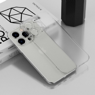 Capa Para iPhone 14 Estilo Metálico Transparente