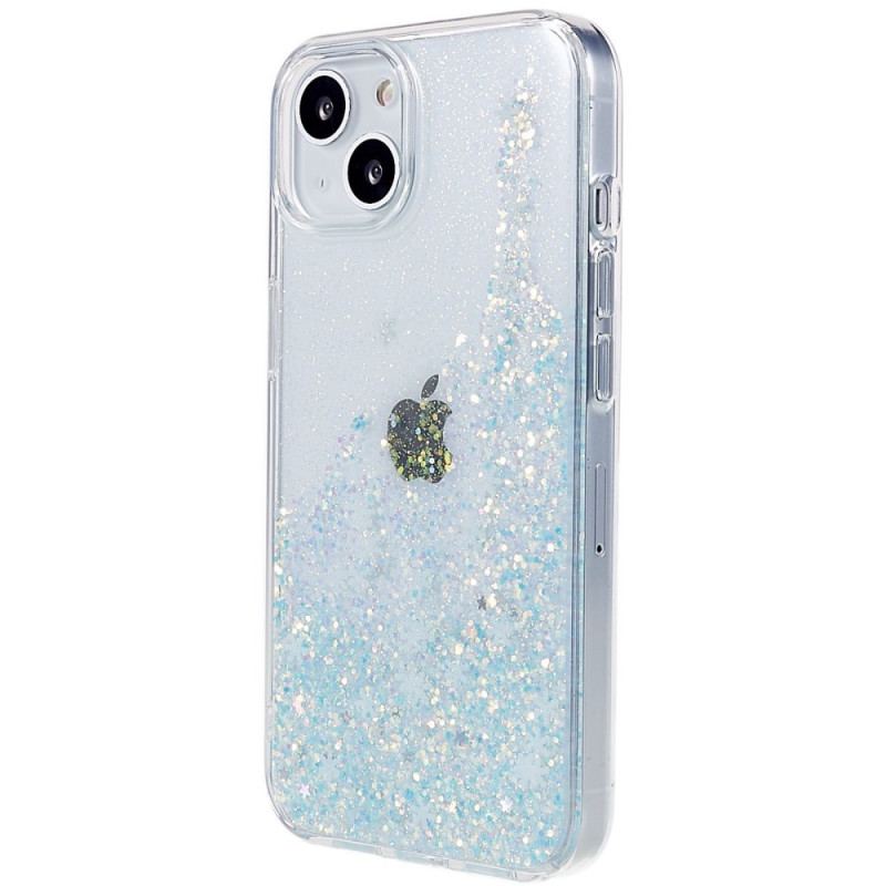 Capa Para iPhone 14 Flocos De Lantejoulas