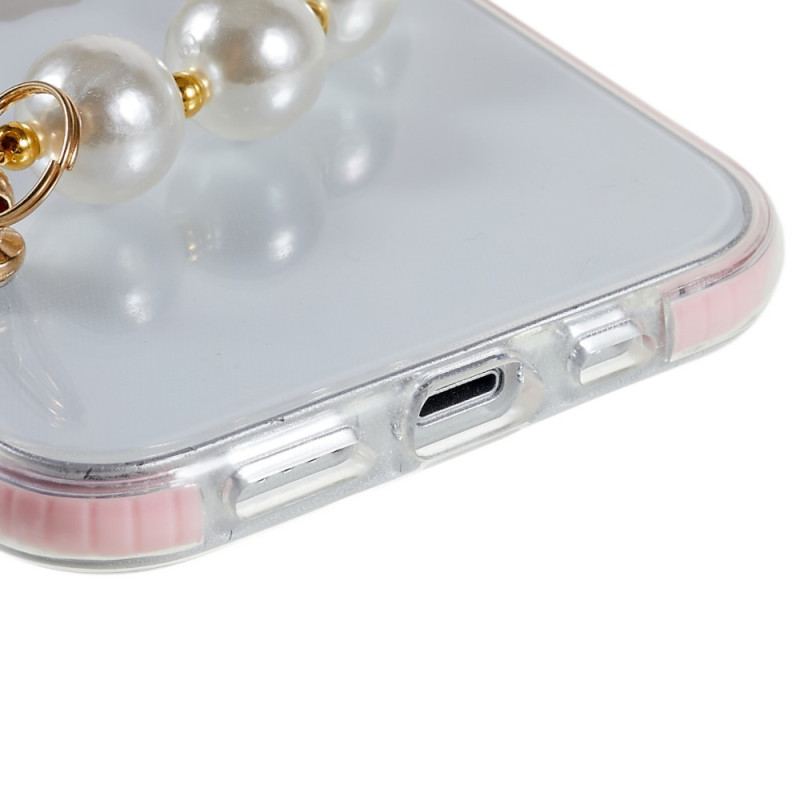 Capa Para iPhone 14 Pulseira De Silicone