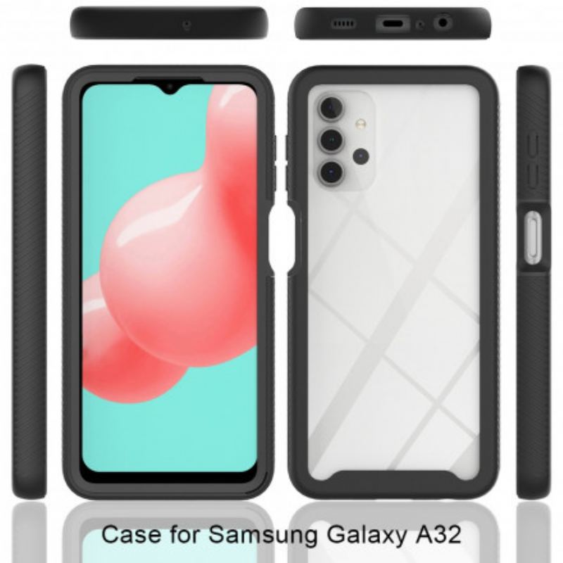 Capa De Celular Para Samsung Galaxy A32 5G Bordas De Silicone De Design Híbrido